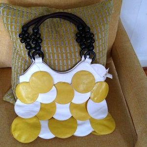 Yellow/White Purse